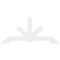 Ekena Millwork Vanguard Architectural Grade PVC Gable Bracket, 84"W x 38 1/2"H x 2"D x 6"F, 11/12 Pitch GBP084X39X0206VAN00 - alternate 3